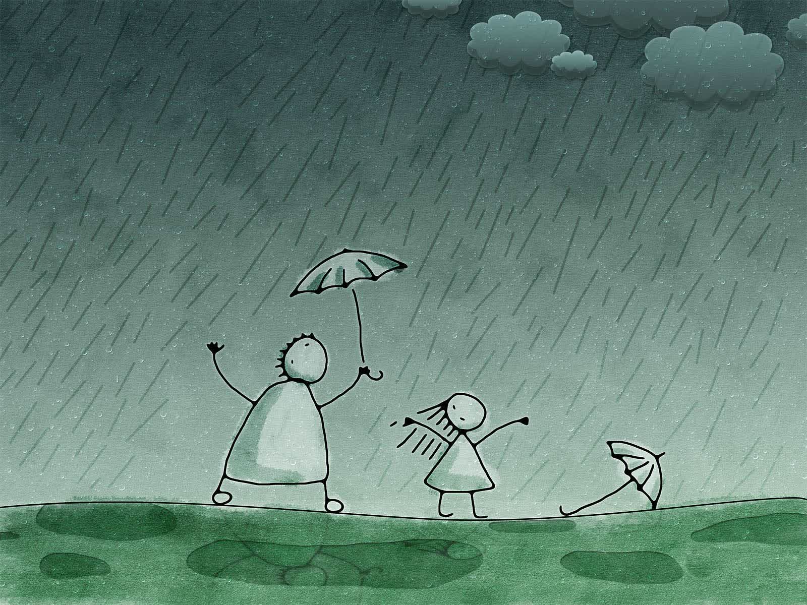  Gambar  Kartun Ketika Hujan  Aliansi kartun