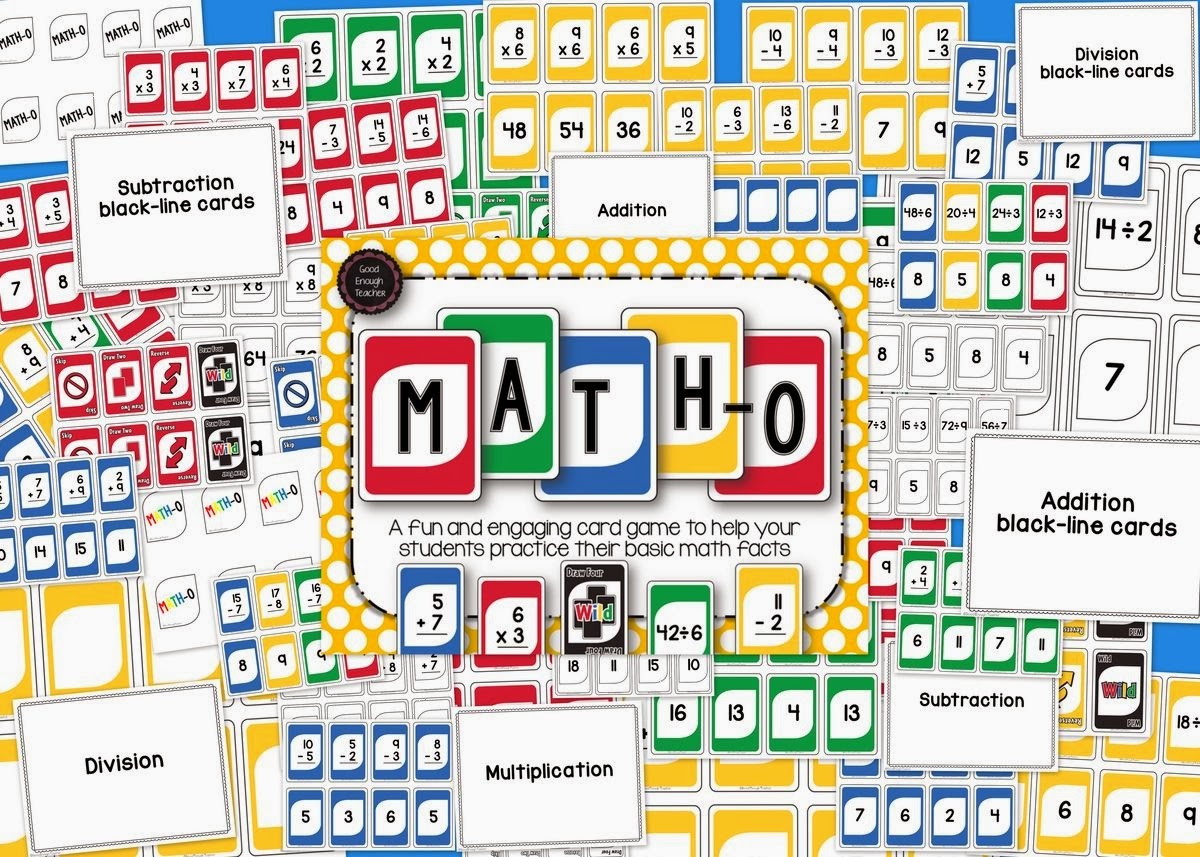 http://www.teacherspayteachers.com/Product/Math-o-addition-subtraction-multiplication-division-card-game-1127659