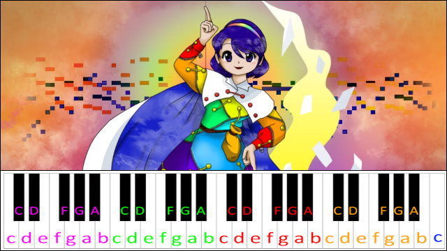 Where is that Bustling Marketplace - Immemorial Marketeers (Touhou 18) Piano / Keyboard Easy Letter Notes for Beginners