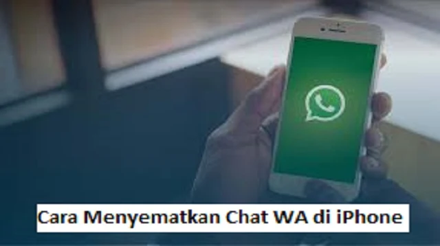 Cara Menyematkan Chat WA di iPhone