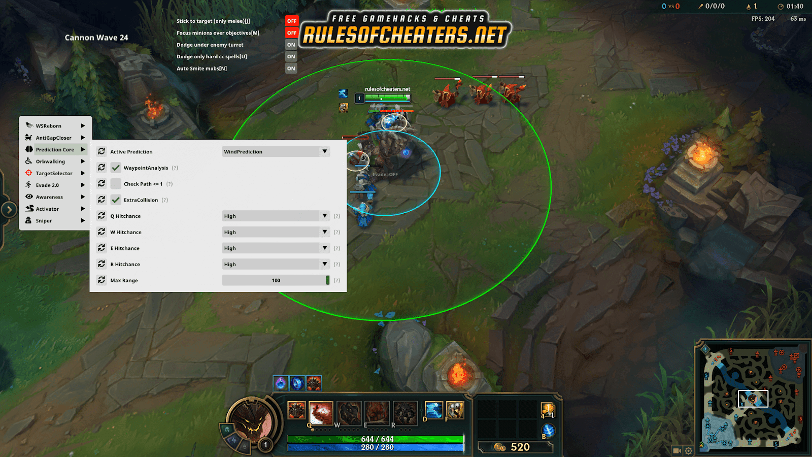 How To use WSReborn Evade and TargetSelector !!!
