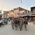 गाजीपुर जिले के गहमर में पुलिस और CISF जवानों ने किया रूट मार्च