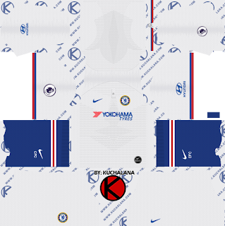  Yang akan saya share kali ini adalah termasuk kedalam home kits Chelsea FC 2019/2020 Kit - Dream League Soccer Kits