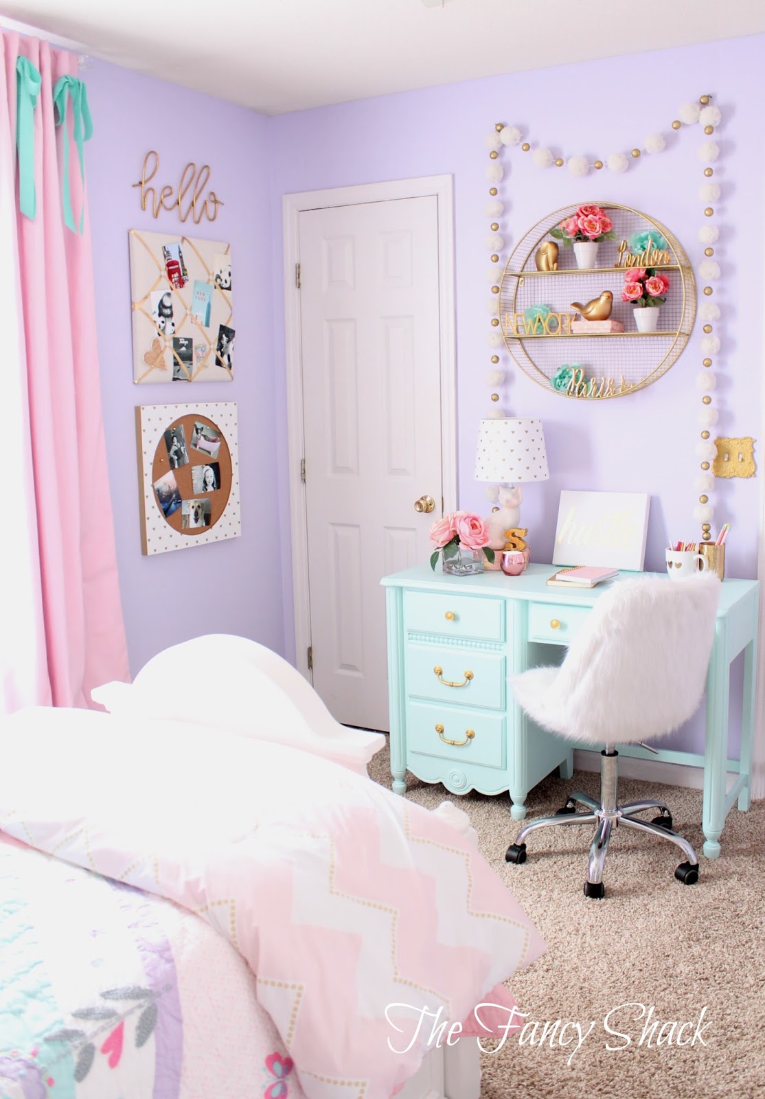 The Fancy  Shack Pastel Girls Room  Makeover