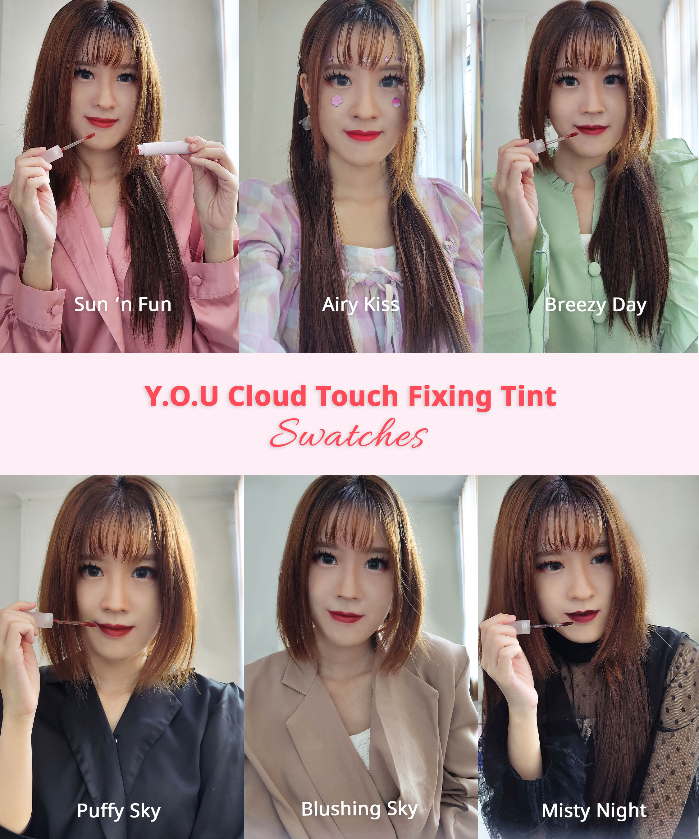 Y.O.U Cloud Touch Fixing Tint Review & Swatches