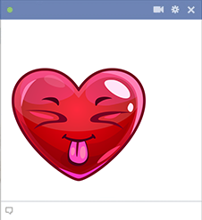 Tongue-Out Heart Emoticon