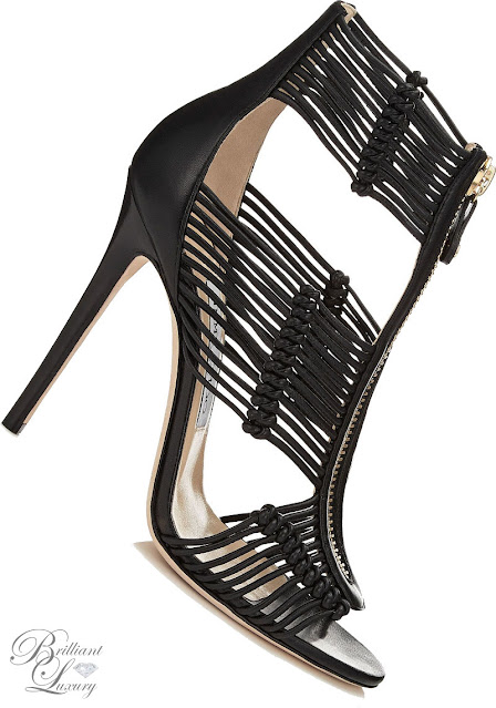 ♦Jimmy Choo black Kattie sandals #jimmychoo #shoes #brilliantluxury