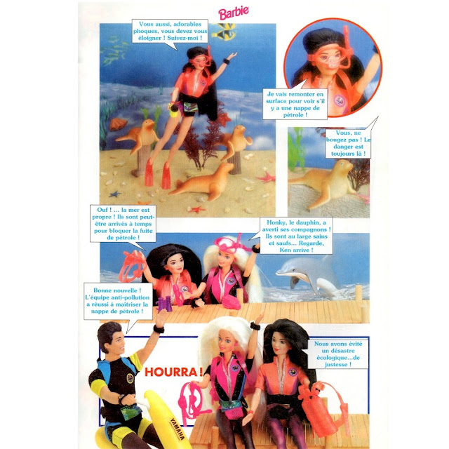 Page sept du roman-photos de Barbie et nos amis des mers.