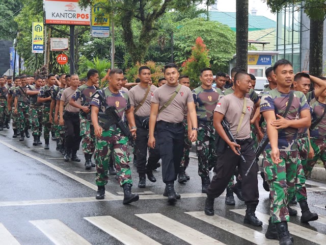 Olahraga Bersama, Bentuk Sinergitas TNI-POLRI Di Kota Samarinda