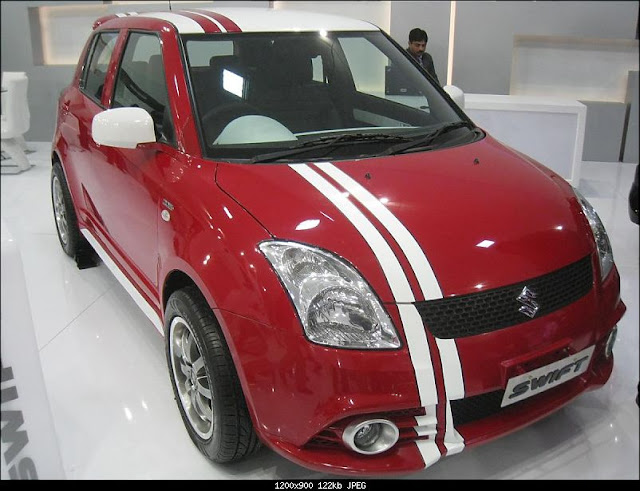 Modified Maruti Suzuki Swift at Auto Expo 2010 Modified Swift