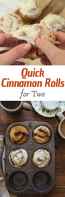 Quick Cinnamon Rolls for Two