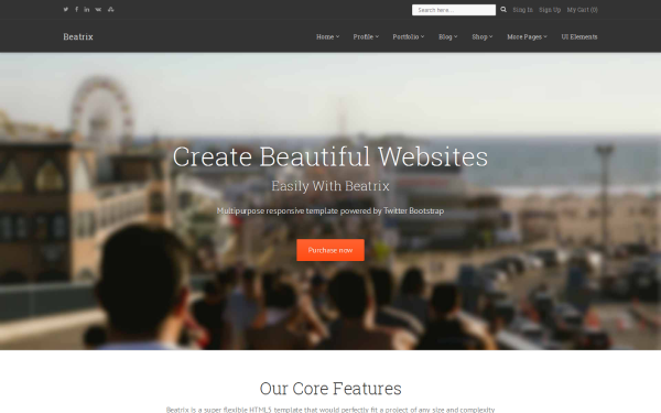 Download Beatrix - Multipurpose Responsive Bootstrap Theme v1.0.1