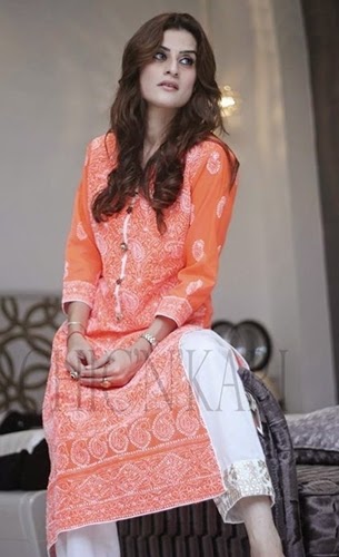 Lucknowi Chiffon Suits 2014