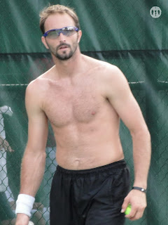 Dusan Vemic Shirtless at Cincinnati Open 2009