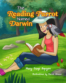 The Reading Parrot Named Darwin by Mary Sage Nguyen