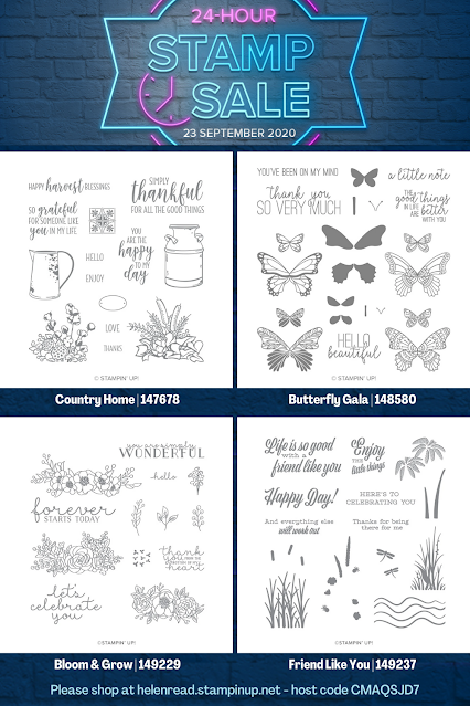 Stampin Up stamp sale flash 24-hour