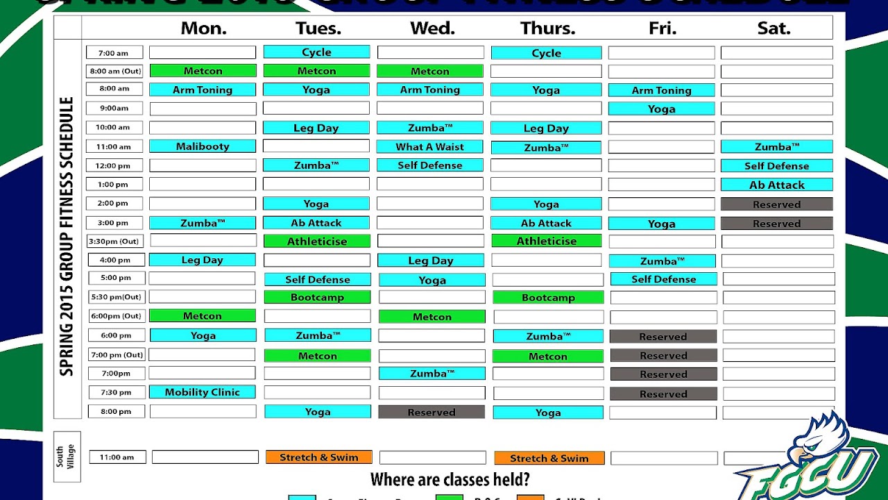 Group Fitness Schedule