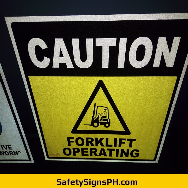 Caution Forklift Safety Sign