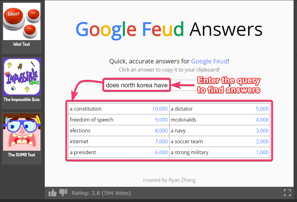 Google Feud - Play for free - Online Games