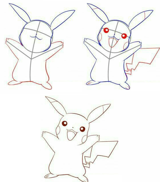 ¿Como Dibujar a Pikachu correctamente? De esta forma lo harás