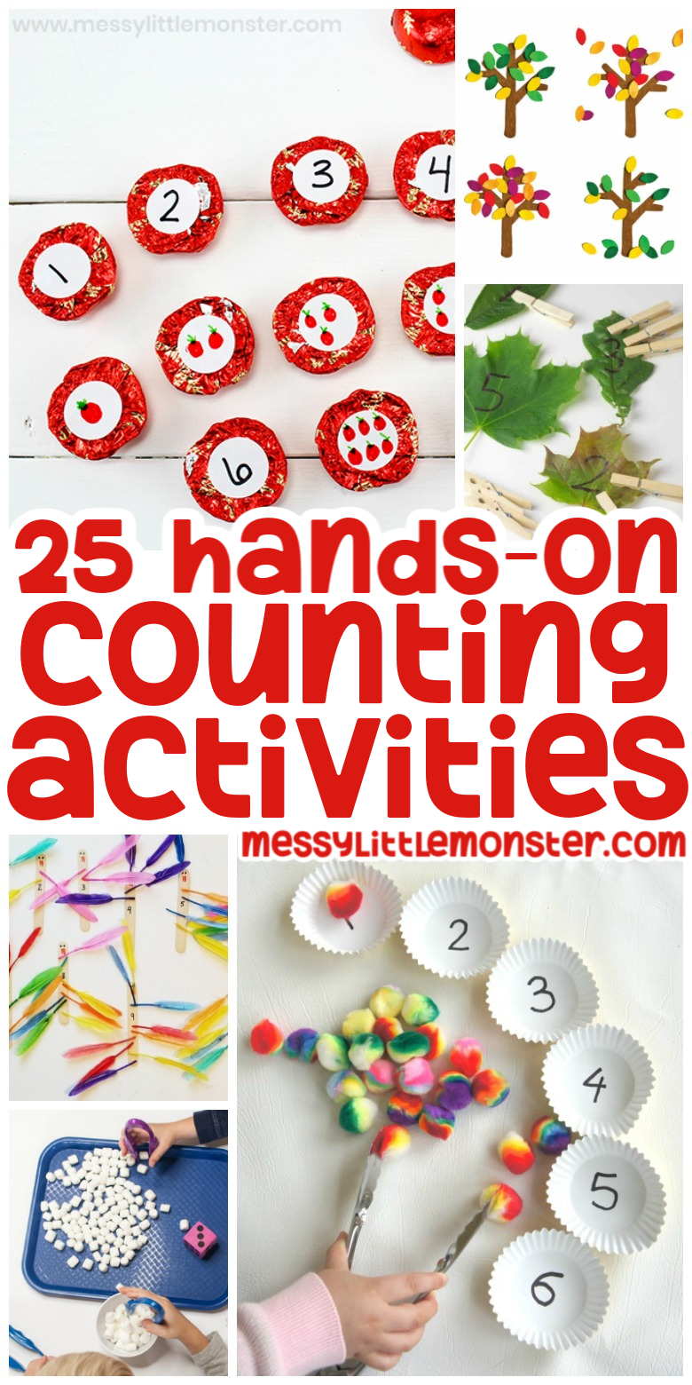25 hands on counting activities for toddlers and preschoolers