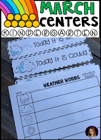 Spring into March Math and Literacy Centers is 248 pages full of fun hands-on math and literacy centers that are perfect for your kindergartners to help build a strong foundation in math, number sense and literacy skills.