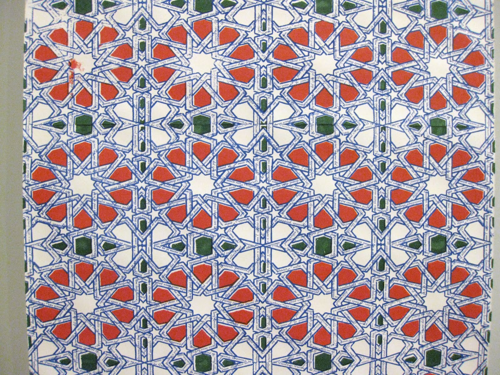 ... grid referencing the patterns of traditional Islamic wall tiles