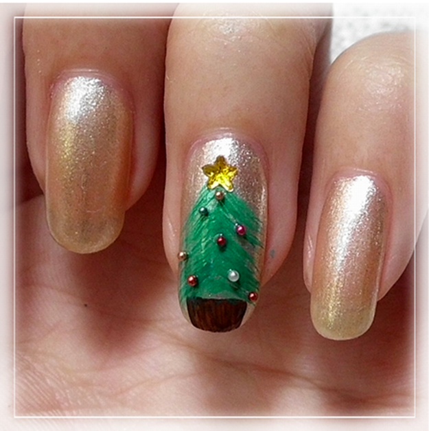 unhas para o Natal