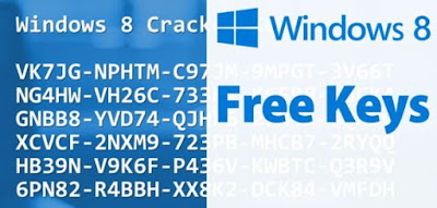 Windows 8 Product Keys for All Versions 100% Working