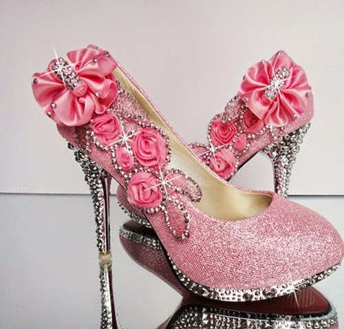 Glitter High Heels Shoes For Girls