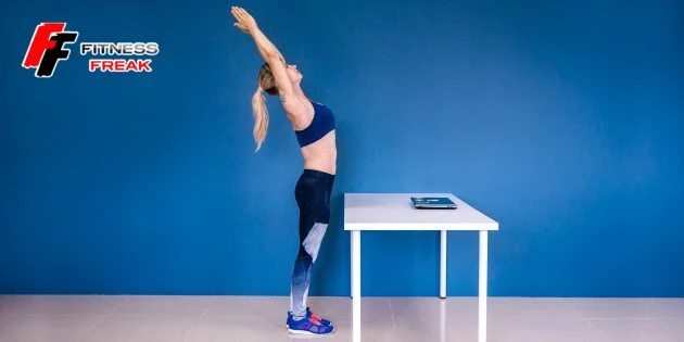 Backward flexion while standing