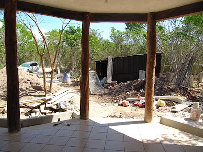 jardín casa Tulum antes