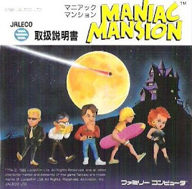 Portada Maniac Mansion Japón para Famicom (NES)