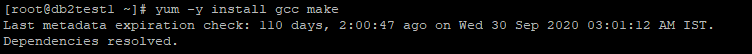 yum install gcc make