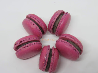 Macaron ganache myrtille