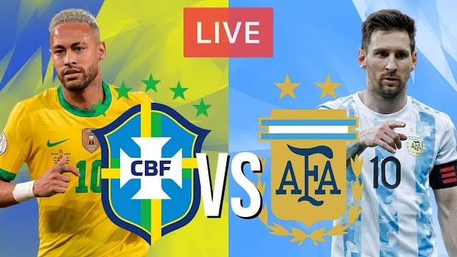 live football match Brazil vs Argentina
