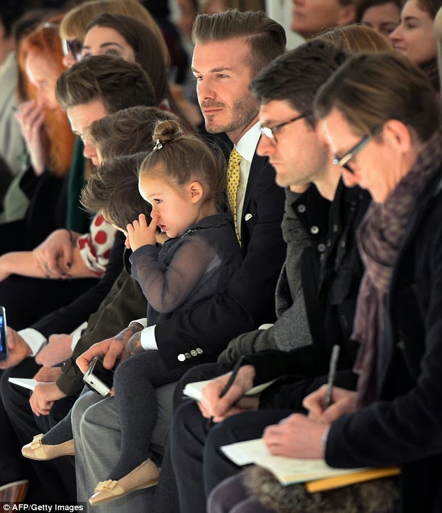 David Beckham, Harper Beckham and the Beckham Boys