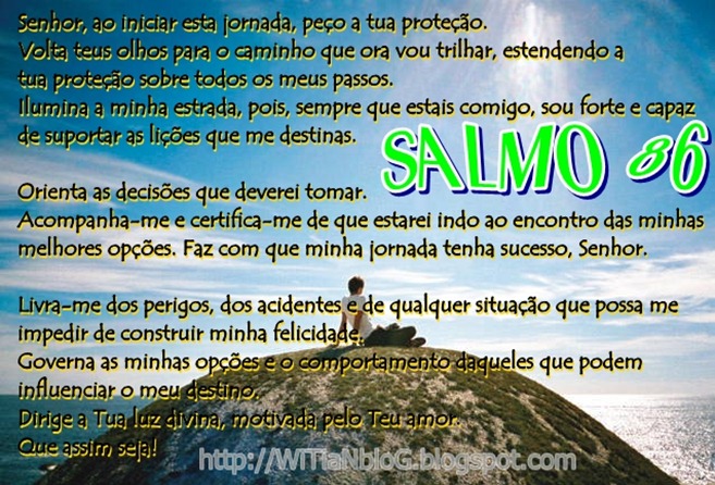 SALMO 86 - Uma oração perfeita e completa - muito linda