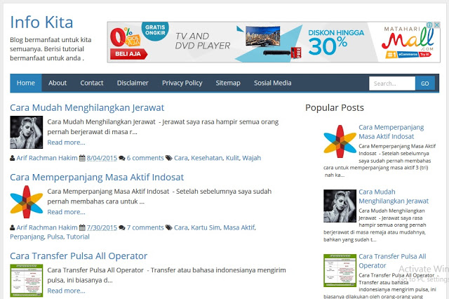 YOYOT Blogger Template Super Loading Fast and SEO Responsive