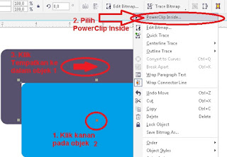 Menggunakan powerclip inside