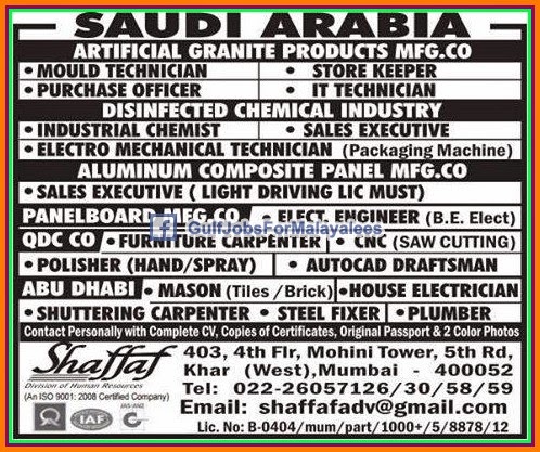 MFG Company KSA Job vacancies