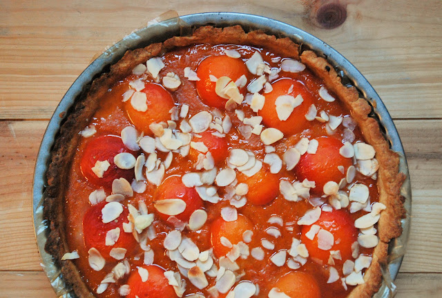 Tarte abricots amandes