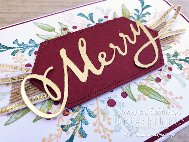 Jo's Stamping Spot - Just Add Ink Challenge #486 using First Frost and Merry Christmas to All bundle by Stampin' Up!