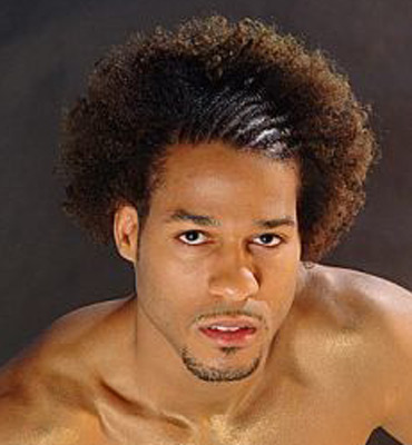 best hairstyle for men. Modern afro hairstyle