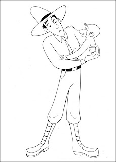 Curious George Coloring Pages