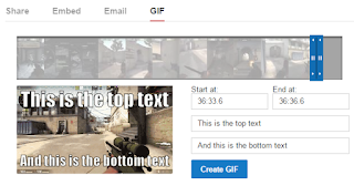 YouTube GIF Editor example