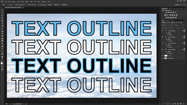 How to Outline Text in Photoshop