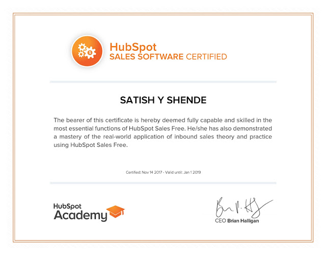 HubSpot Sales Software Certified