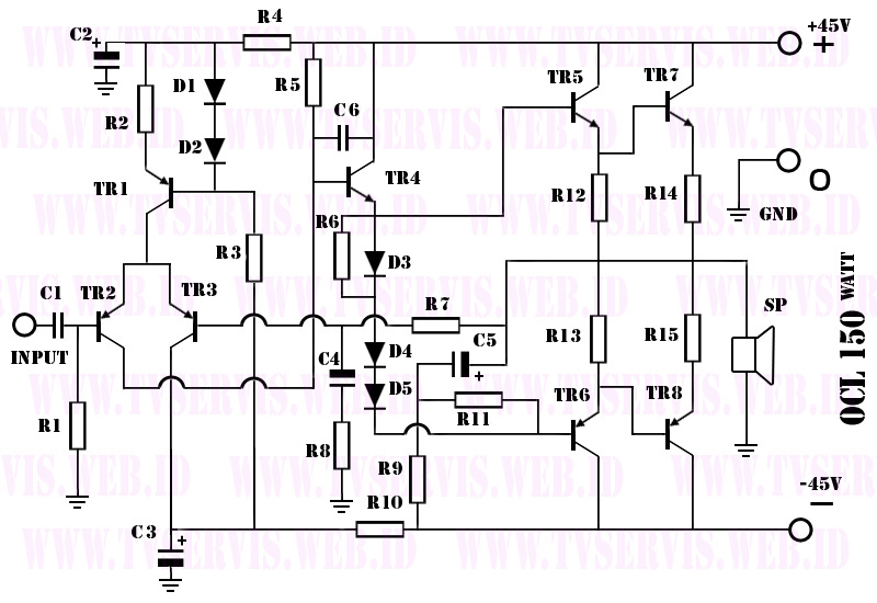 100W 6N3 tube amplifier+7294 transistor Amplifier DIY