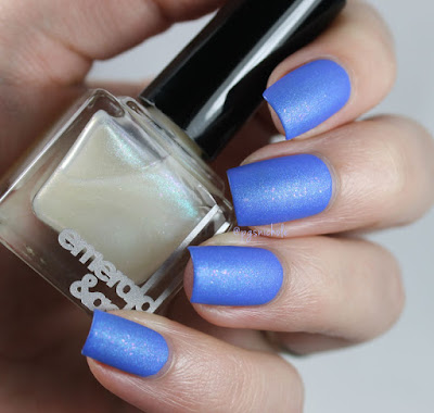 Emerald & Ash Temper Tantrum over Sally Hansen Pacific Blue